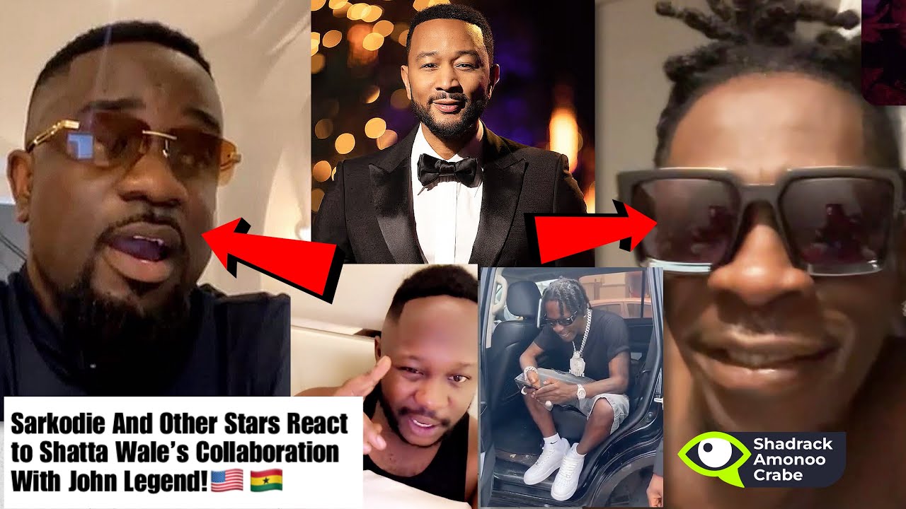 A Legend Feature Another Legend-Sarkodie & Other Stars React To Shatta Wale & John Legend COLLABO!🔥🔥