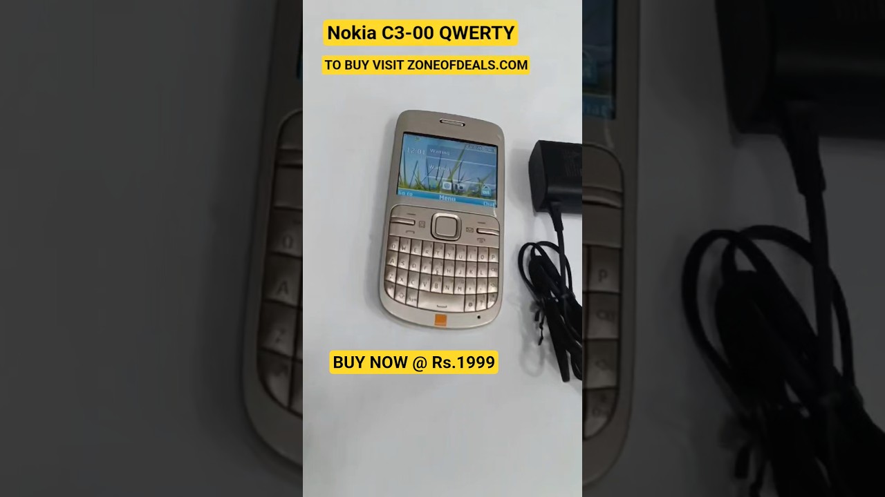 Buy Nokia C3-00 QWERTY KEYPAD | GOLD Edition | Zoneofdeals.com | 