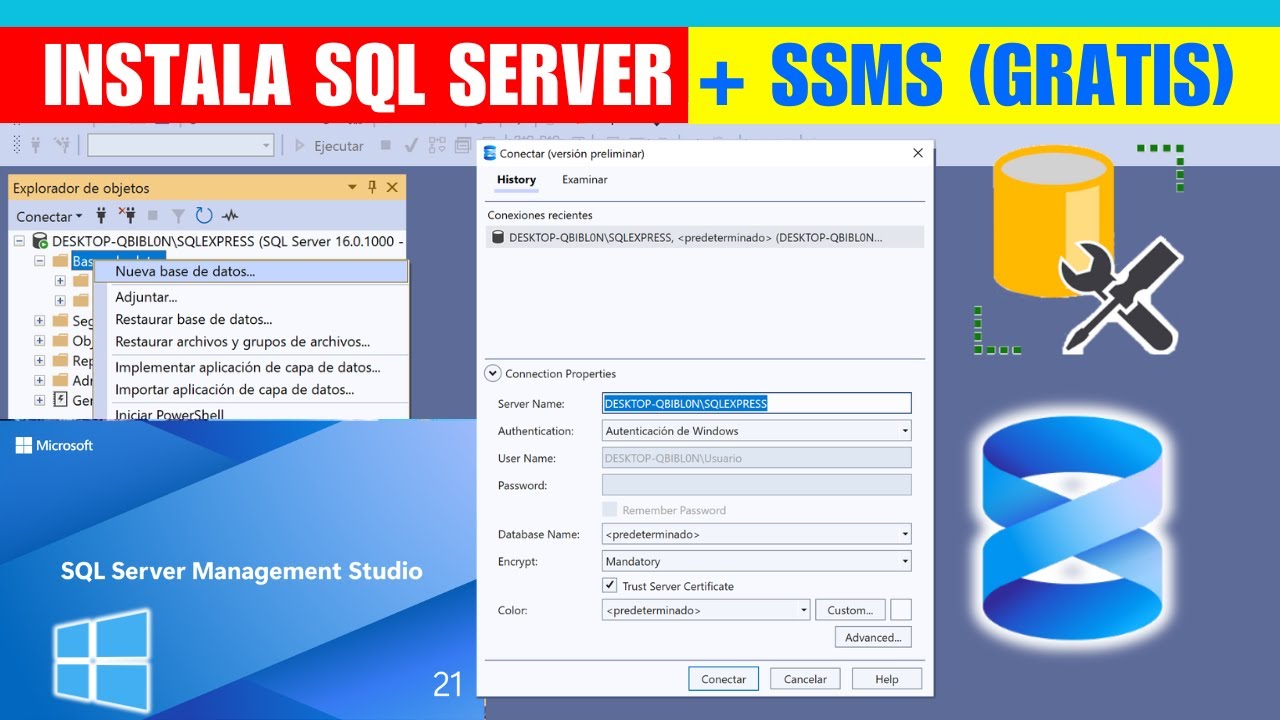 Como Descargar y Instalar SQL Server 2022 Management Studio 21 Gratis