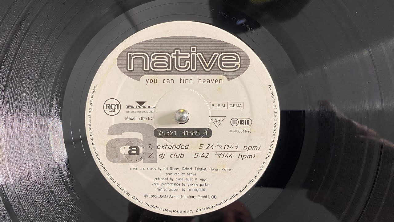 Native &ndash; You Can Find Heaven (DJ Club Edit) - BMG Ariola 1995