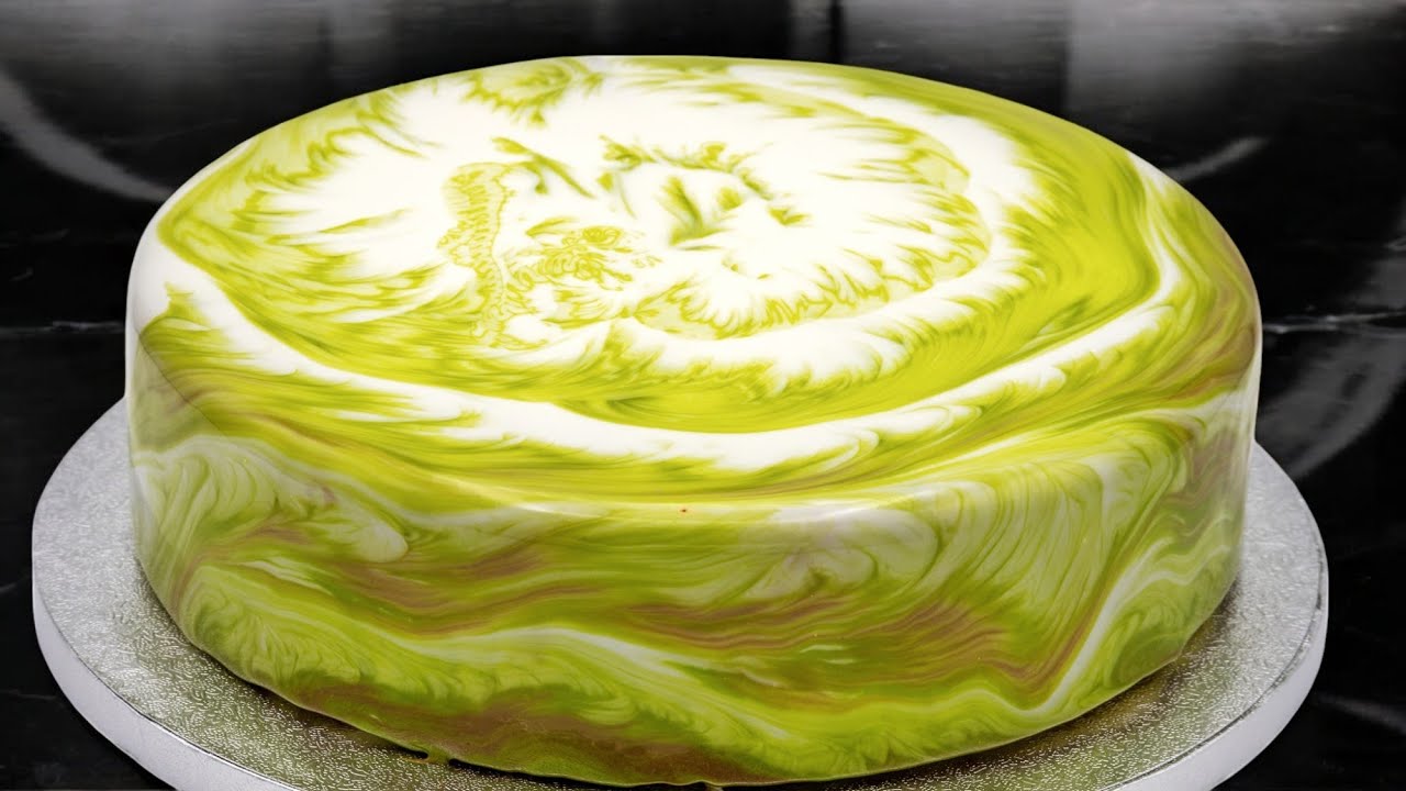 Glazed Lime Mousse Cake