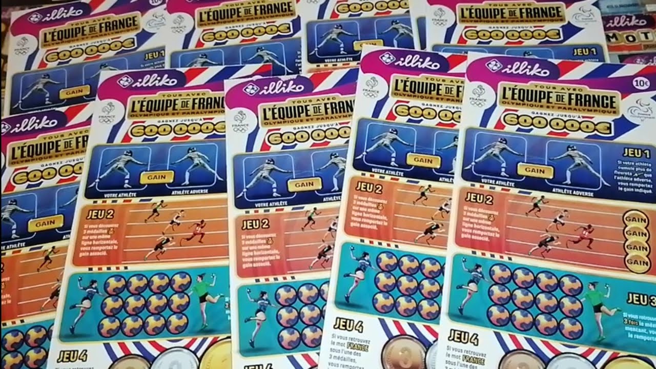 🍀 100€ challenge Tous avec l'équipe de France tickets illiko FDJ ~216~