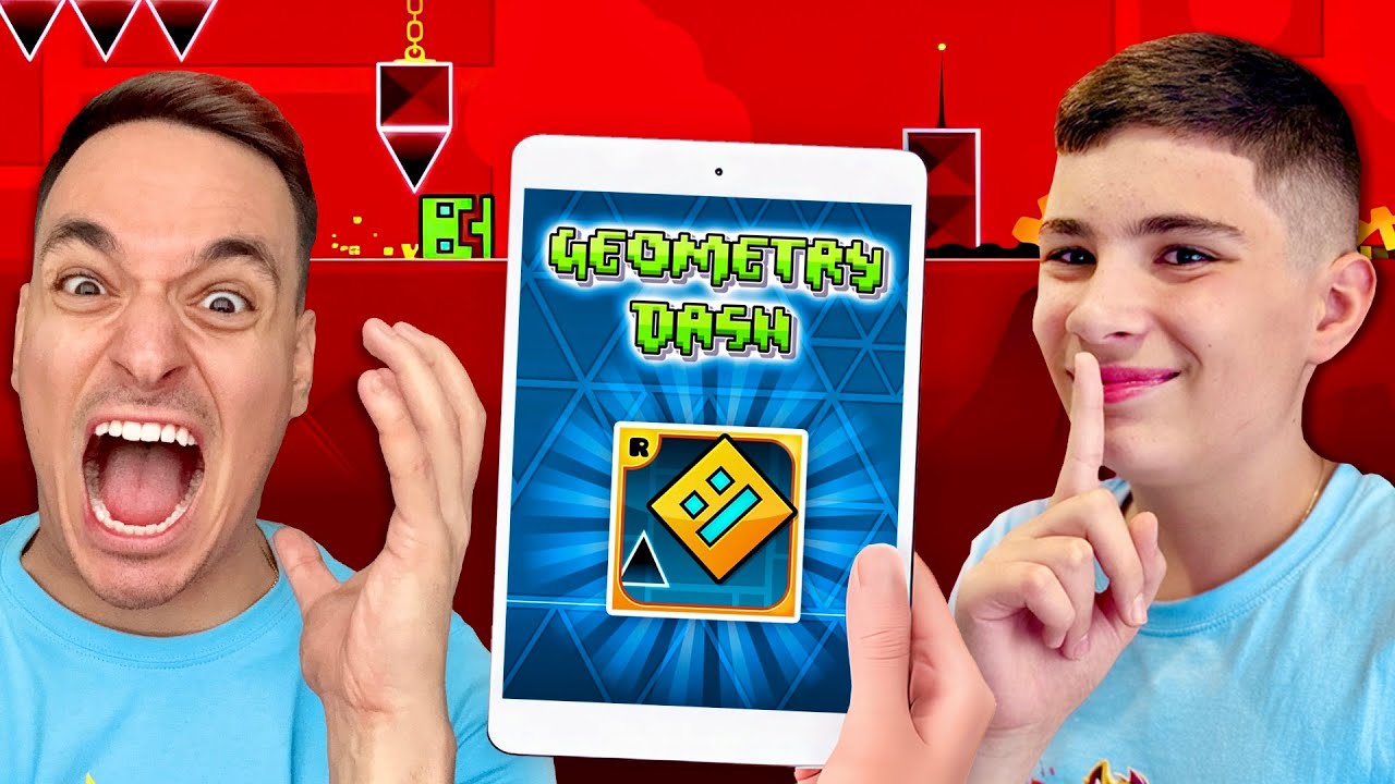 ПРЕДИЗВИКАХ КРИС НА НАЙ-ТРУДНАТА ИГРА В СВЕТА! | GEOMETRY DASH
