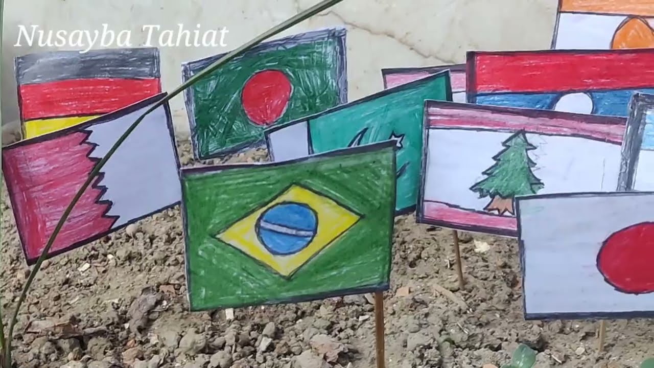 🇧🇩 DIY - Flags design 🌍 flags of the world || How to make a flag❓