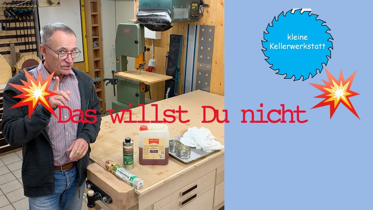 Leinölfirnis Selbstentzündlichkeit