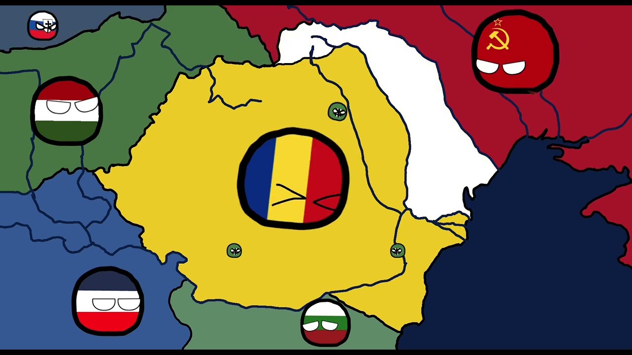 History of Romania : Countryballs Map