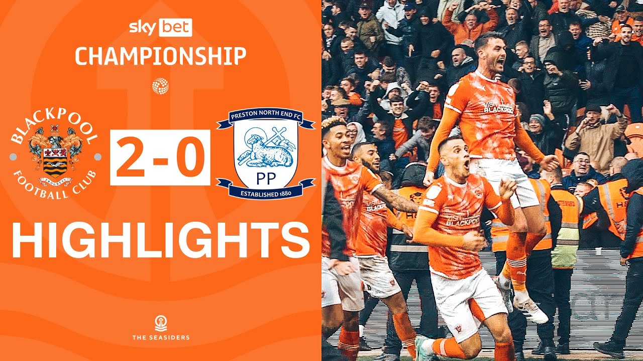 Highlights | Blackpool v Preston North End