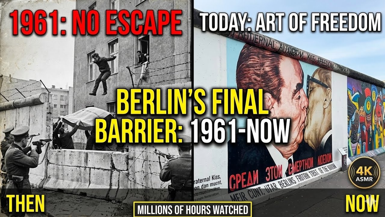 Berlin Wall - The Death Strip Today (4K ASMR Walking Tour)