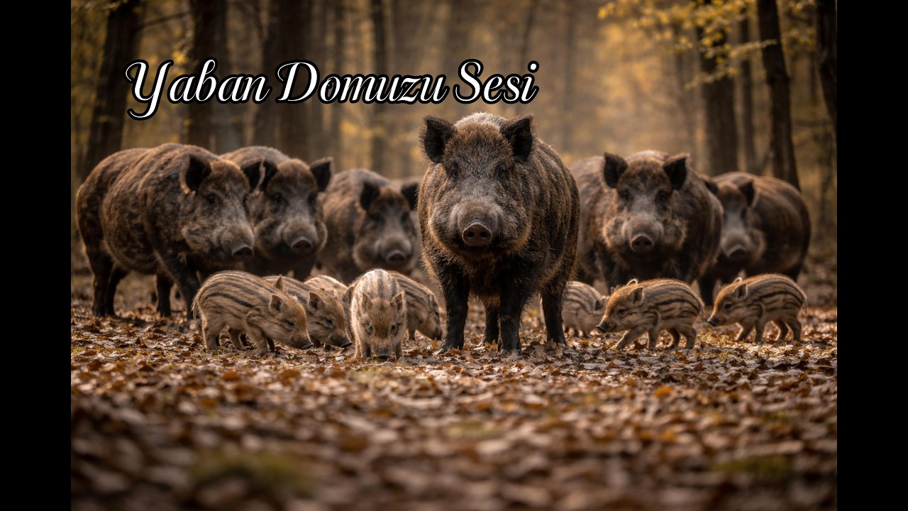 Yaban domuzu çağırma sesi, yüksek sesli.
