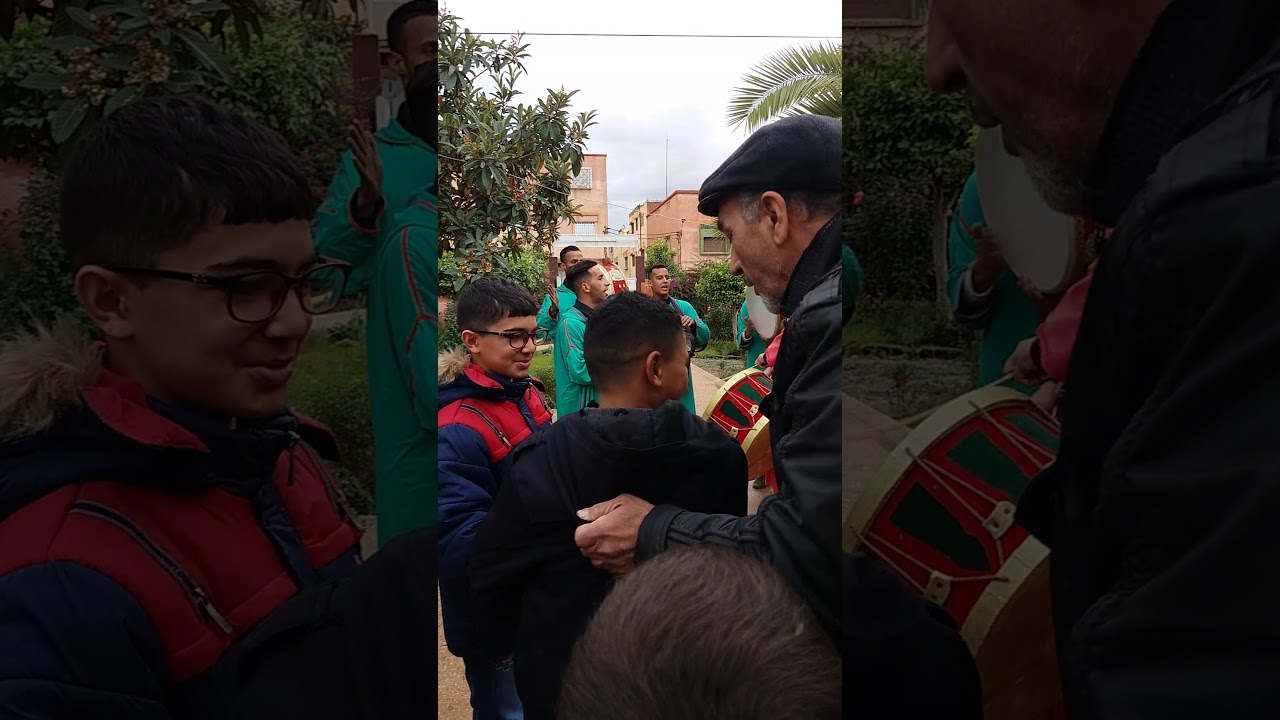 احتفال بمناسبة مولد النبوي في المغرب وجدة أنجاد // في مدرسة منتزه البلدي
