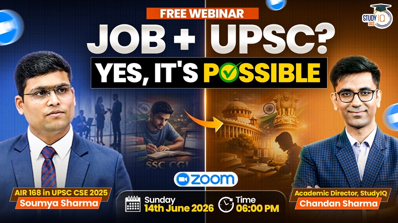 How to Crack UPSC While Working Full-Time? | FREE Webinar | By Chandan Sharma | StudyIQ IAS