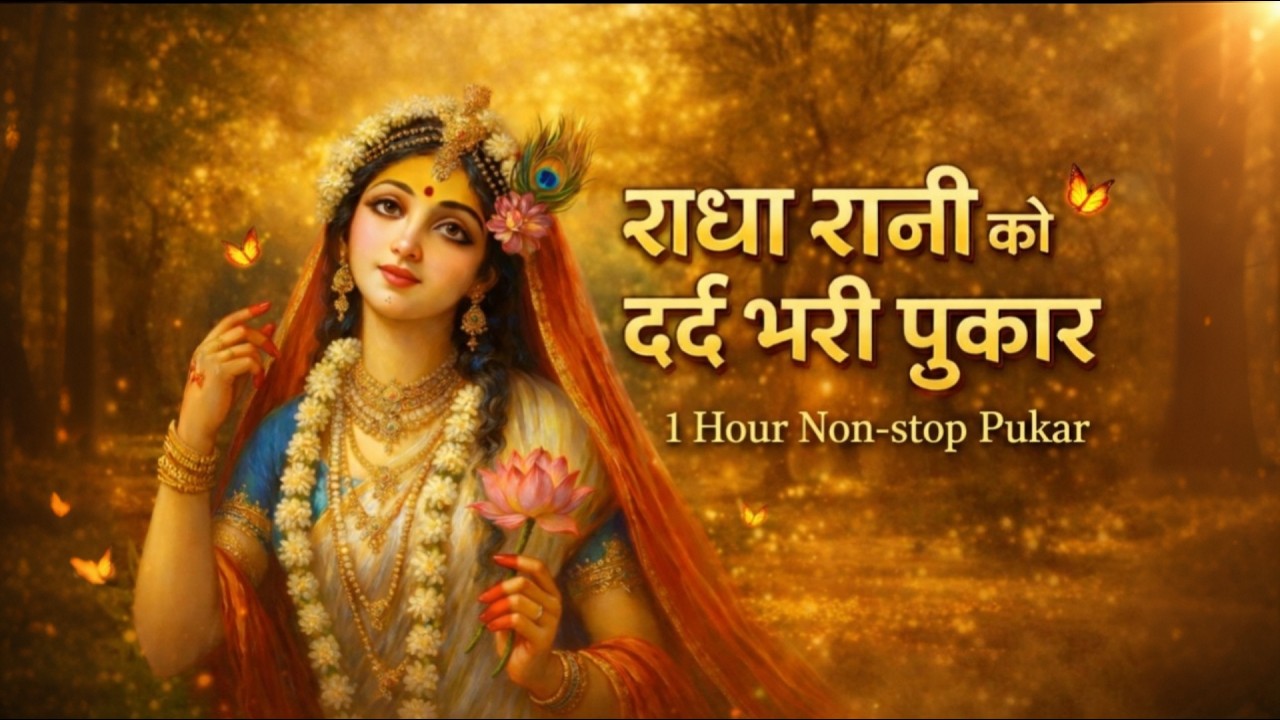 राधा रानी को दर्द भरी पुकार । Radha Naam jap | 1 hour non-stop | राधाशरणम् | Radhasharnam 🌸