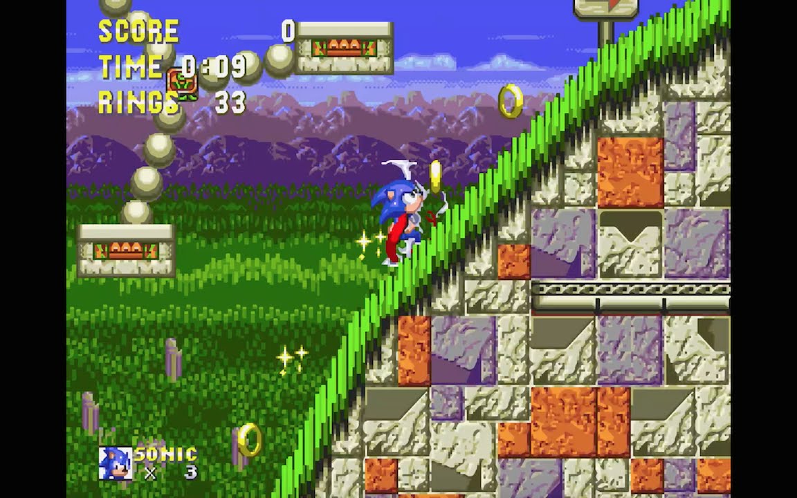 Sonic the Hedgehog 3 Complete: Marble Garden Zone Act 1 (Sonic) [1080 HD]