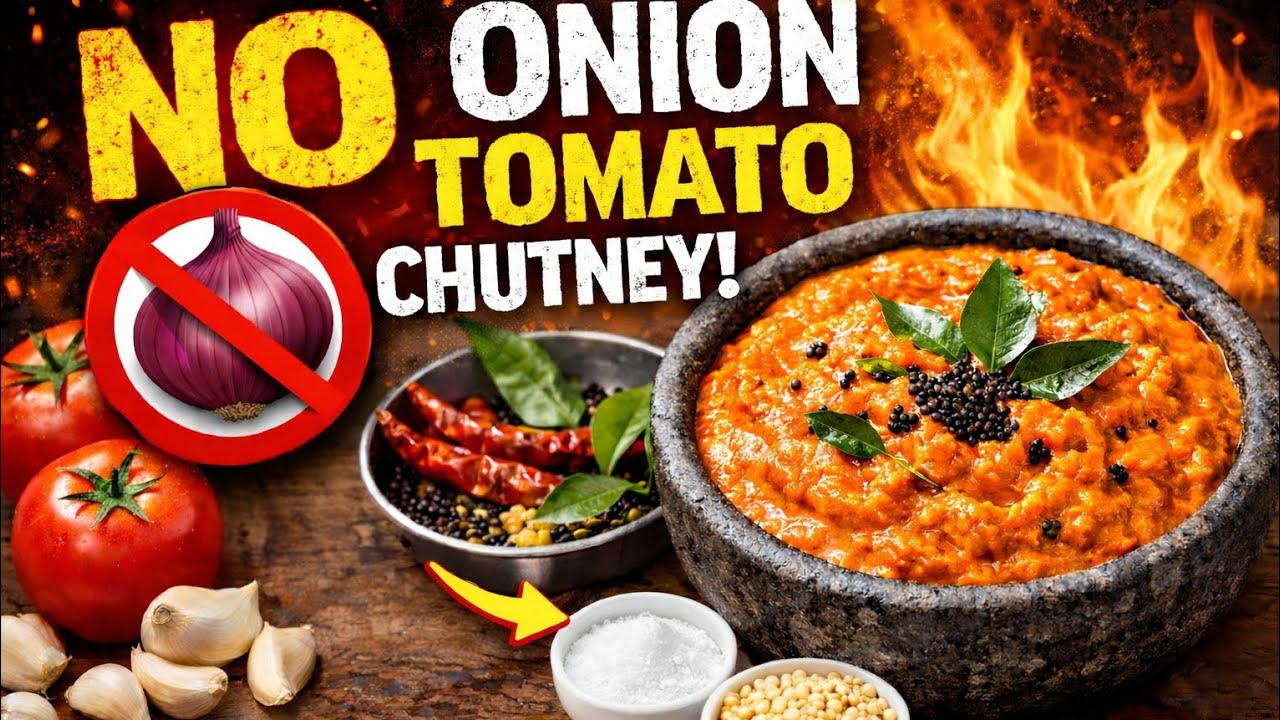 No Onion Tomato Chutney | Simple & Healthy | Green Life Travel 🌿