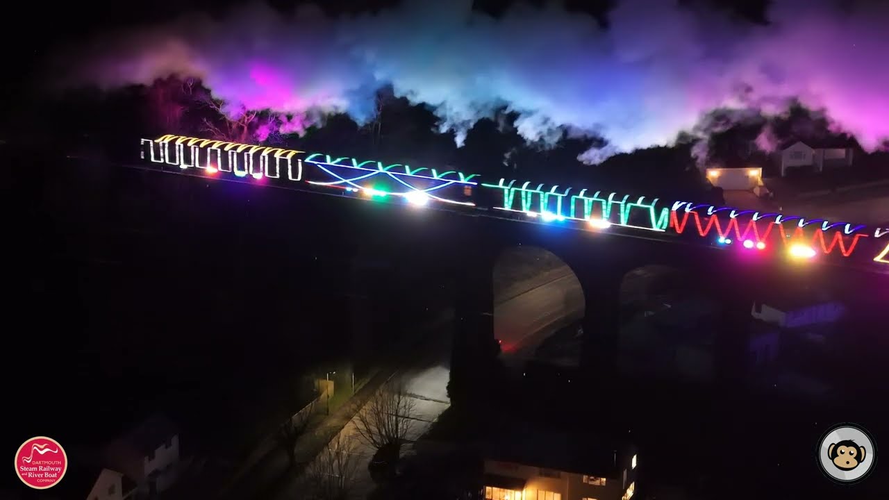 Christmas Train Of Lights 2024 in 4K