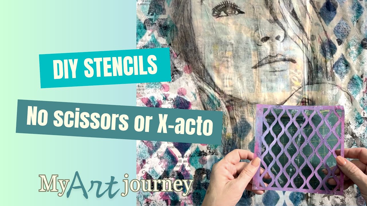 How I Make My Own Stencils with a Wood-Burning Tool | DIY Stencils for Journals & Art Projects