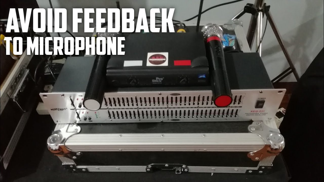Avoid feedback on Wireless microphone using Equalizer // Sound check // Sound system Set up
