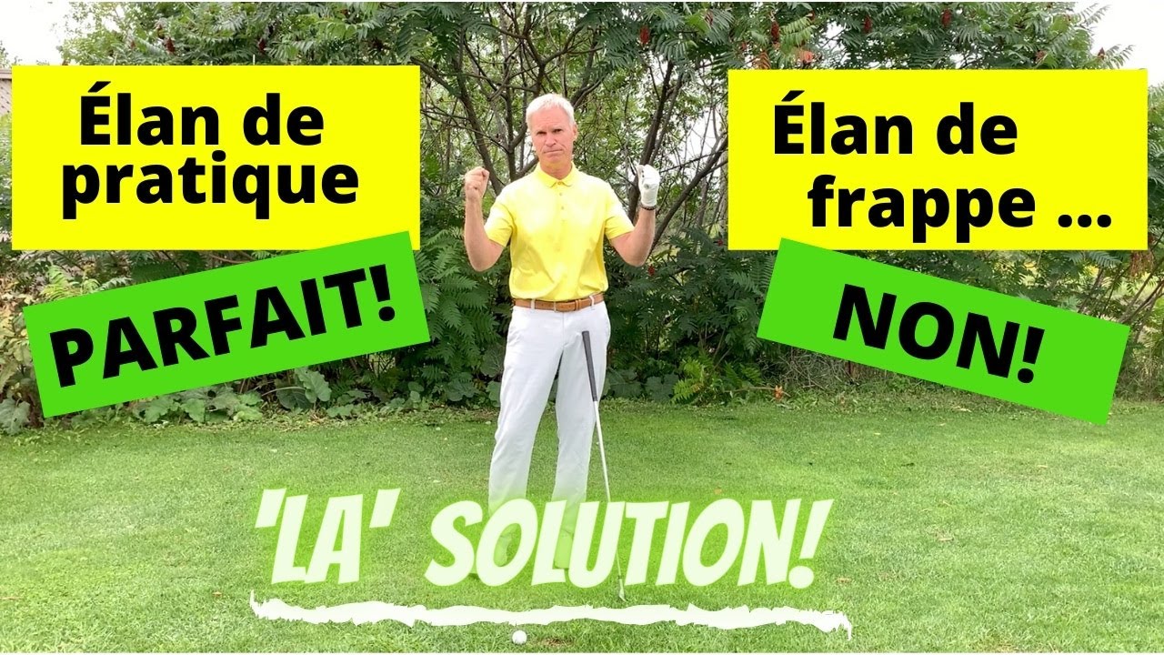 Élan de pratique parfait, le lien avec votre élan de frappe.