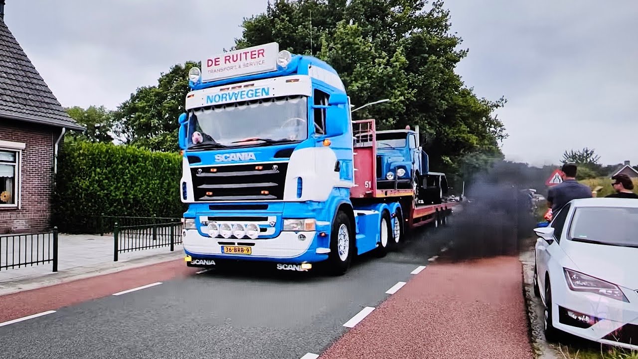 UITTOCHT TRUCKSHOW LIESSEL 🇳🇱 2025  Beautiful Showtrucks with V8 Open Pipe Sounds 3