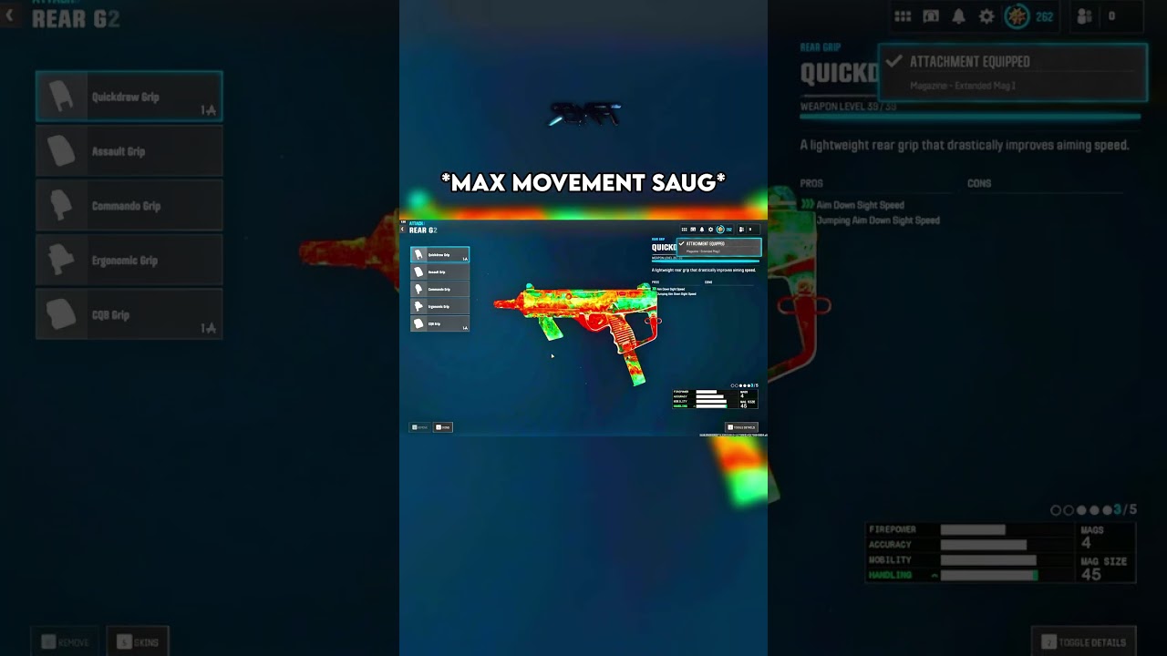 *MAX MOVEMENT* SAUG SMG BUILD ON WARZONE 👑 #warzone #callofduty #bo6 #rebirthisland #cod #shorts