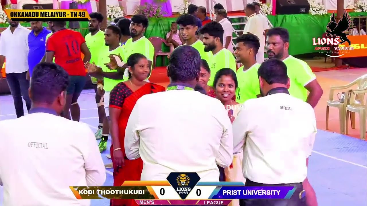 MENS LEAUGE |  PRIST UNIVERSITY vs KODI THOOTHUKUDI | ALL INDIA  KABADDI MATCH @OKKANADUMELAYUR