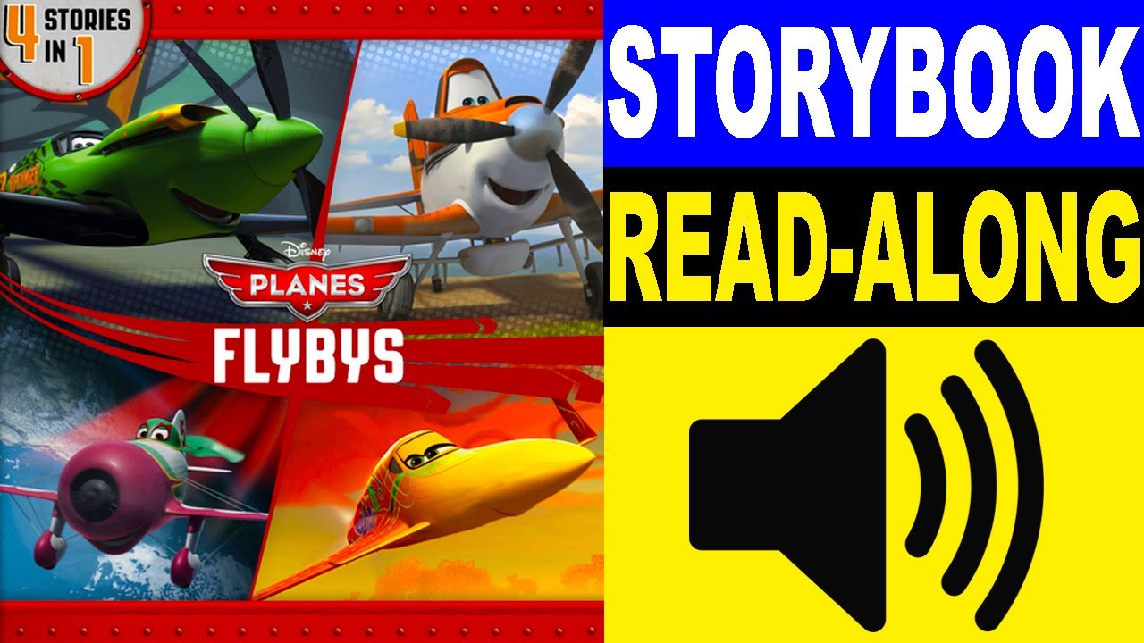 4 in 1 Planes Read Along Story books, Read Aloud Story Book, Planes - Flybys - 4 in 1 Storybooks