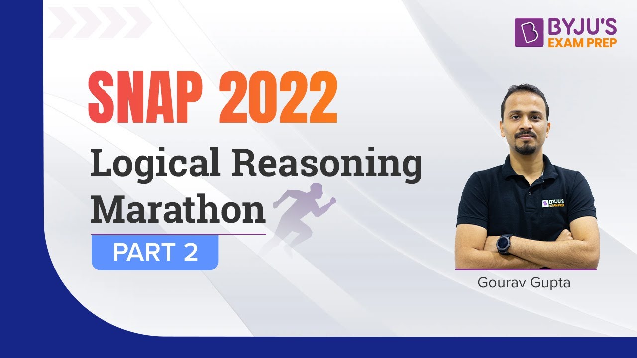 SNAP 2022 Logical Reasoning Marathon | Target SNAP Logical Reasoning Section | Part 2 #snap2022