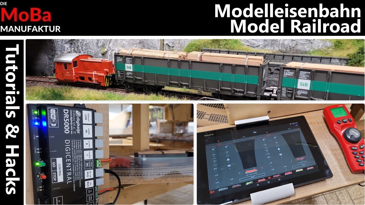 Modellbahn H0 - TUTORIAL verkabeln der Gleisanlage Ringleitung Tablet ®Z21 App Digikeijs Zentrale