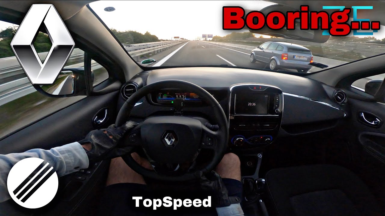 2020 RENAULT ZOE R110 TOP SPEED DRIVE ON GERMAN AUTOBAHN 🏎