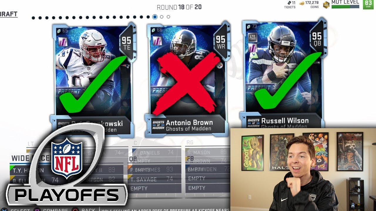 NFL Playoffs ONLY Draft!!  Madden 19 MUT DRAFT