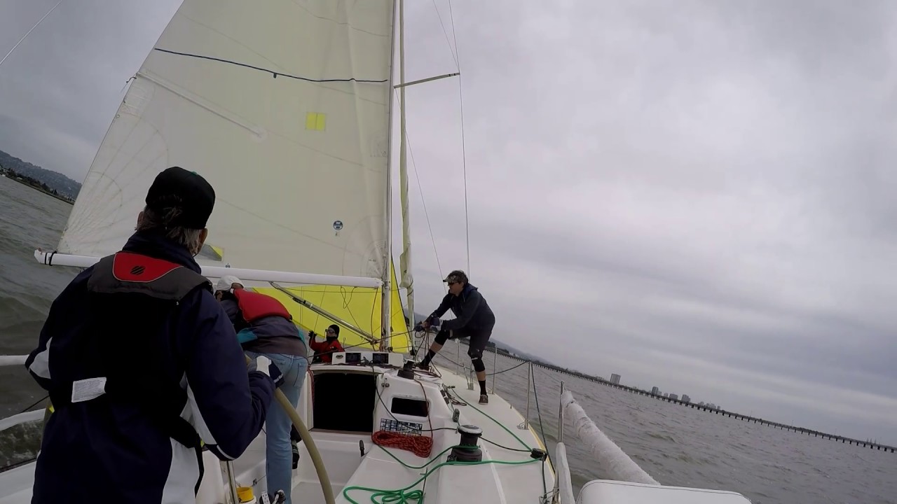 Gybe accident
