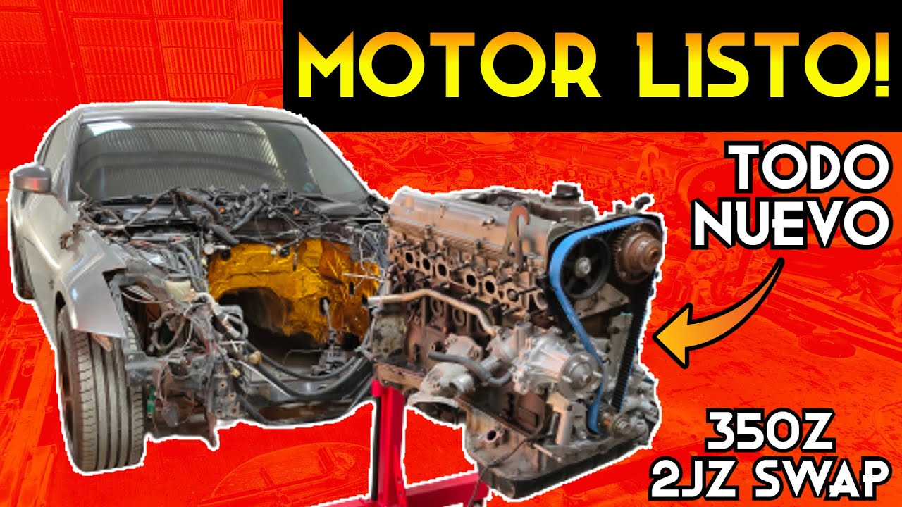🤩 COMO NUEVO! 🤩 Dejamos el MOTOR 2JZ LISTO para MONTAR en el 350Z! | NISSAN 350Z 2JZ SWAP! 🤯