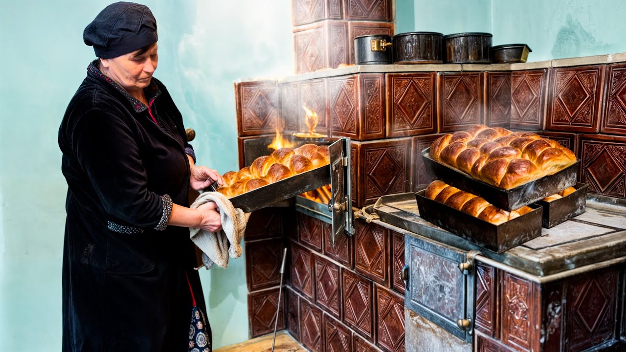 ANCIENT Bread Making: THOUSAND-YEAR-OLD Recipe from a SOLITARY Mountain Life