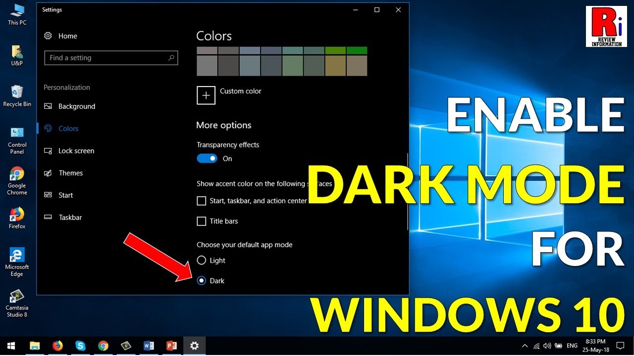 How To Enable Dark Mode For Windows 10