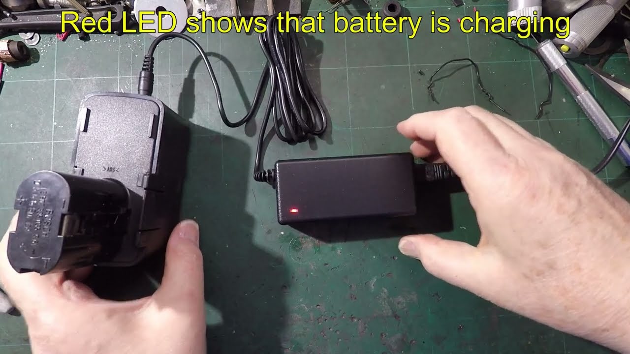 Convert Bosch 9.6v NiCd battery to 12.6v Li-Ion