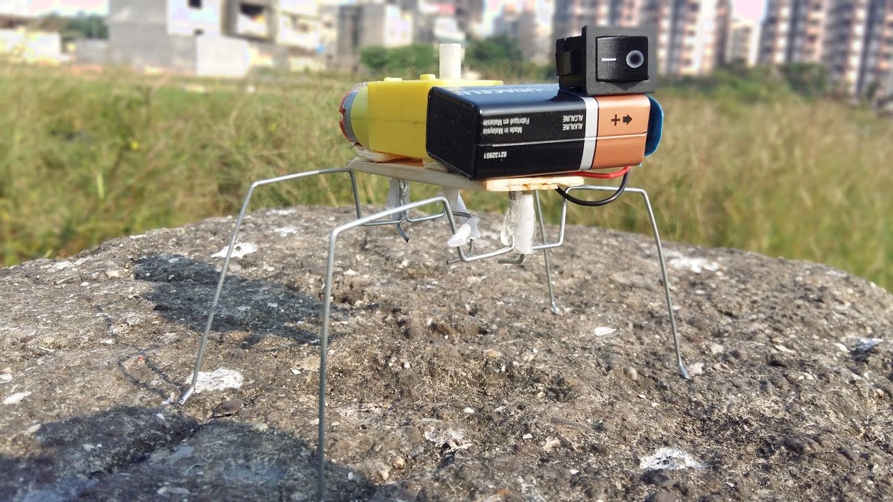 How to Make a Walking Insect Robot ( VERY EASY )