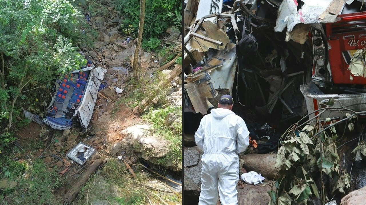 Diecis&eacute;is estudiantes y un conductor mueren en accidente de autob&uacute;s en Colombia | AFP