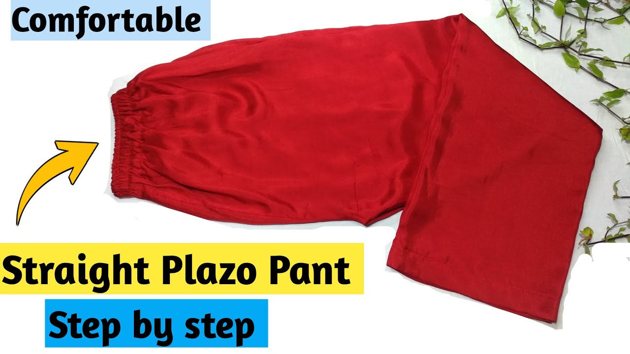 Straight Plazo/Trouser (with Lining) Cutting and Stitching Tutorial