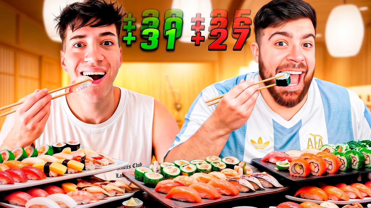 ¿QUIEN COME MAS SUSHI? con LA COBRA