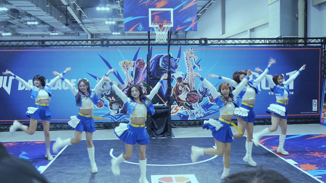 宇宙啦啦隊紀欣伶、艾莉兒、Yula、靚靚、黛比、妃妃-Ready To Shine在籃球場舞蹈表演(2026 SPORTsLAND台灣運動文化展)