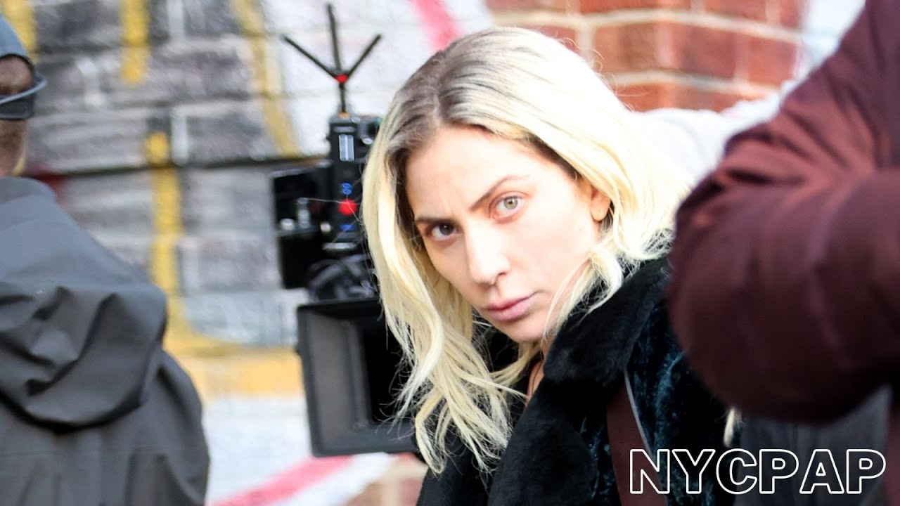 Lady Gaga films the joker 2 on the Shakespeare steps in the Bronx in New York City
