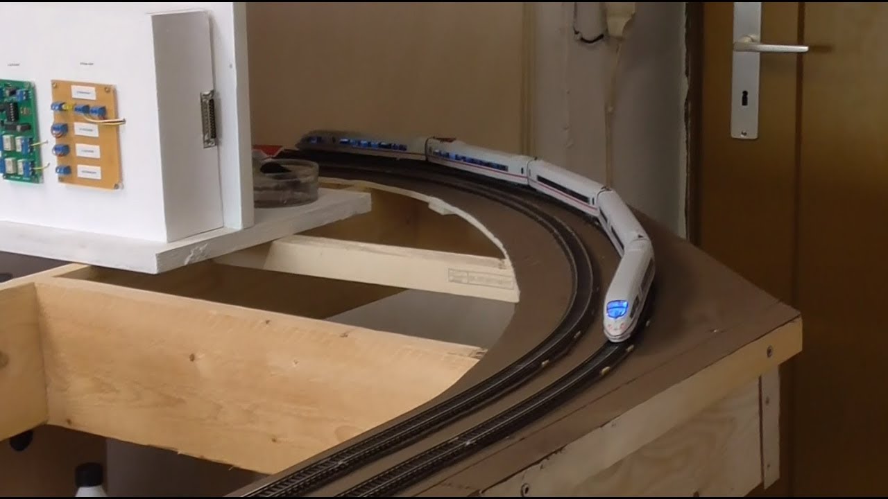 Modelleisenbahn Spur TT/1:120 - Baufortschritt der Paradestrecke, indirekte LED Beleuchtung