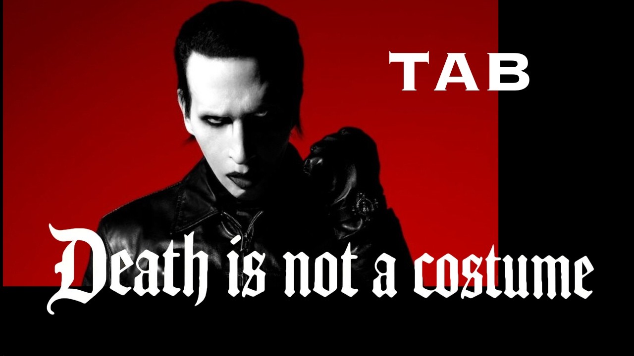 DEATH IS NOT A COSTUME Guitar Cover Marilyn Manson 4k