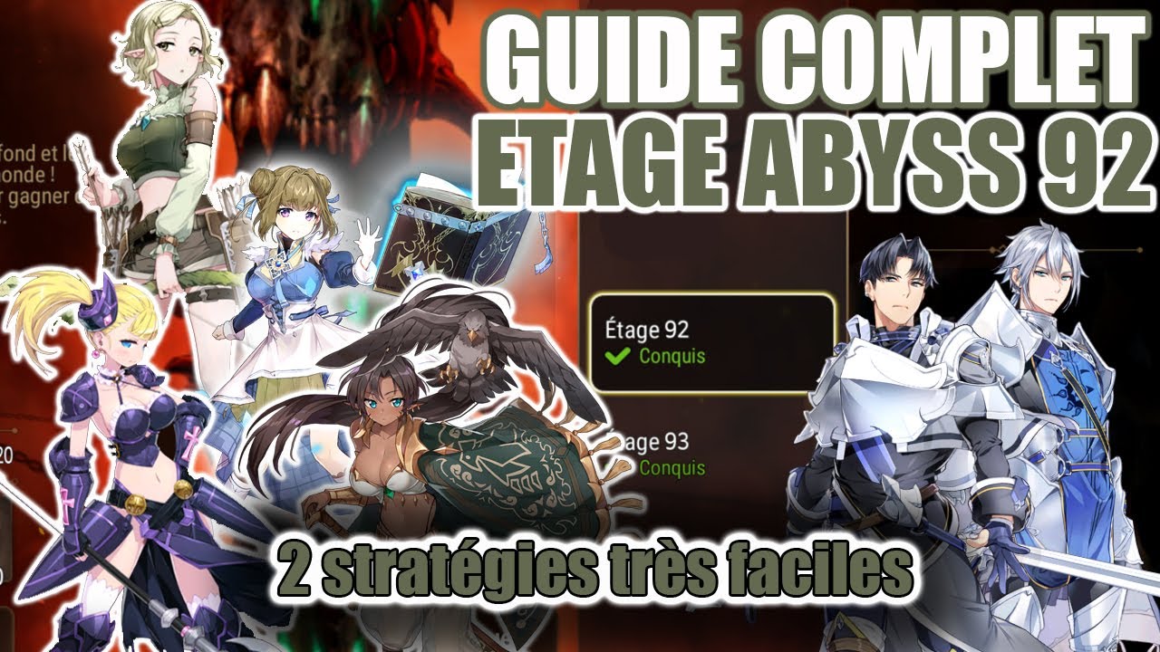 [Epic Seven] Abyss floor 92 - guide pour plusieurs teams (gear + commentaire fr)