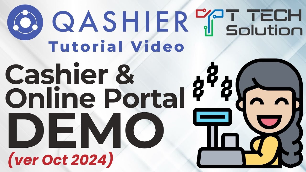 Cashier & Online Portal Demo (ver Oct 2024)| Qashier POS Tutorial Video| T Tech Solution Sabah