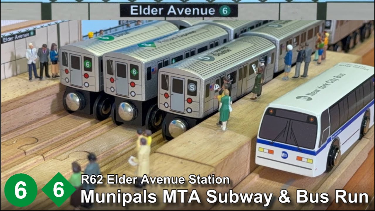 Munipals MTA R62 6 Train Elder Avenue Subway & Bus Run