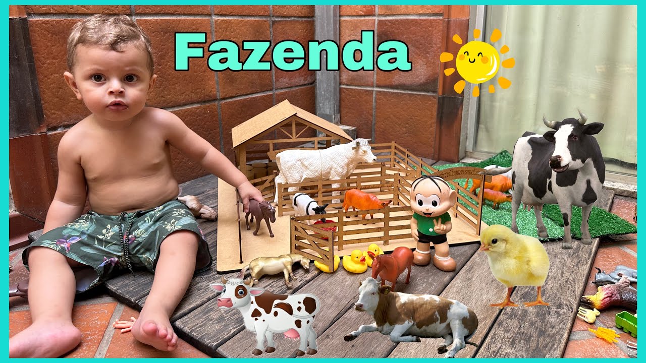 Os Melhores Vídeos de Fazendinha de Brinquedo/Vaca Boi Touro Cavalo Porco / Cow Horse Ox Farm Toy