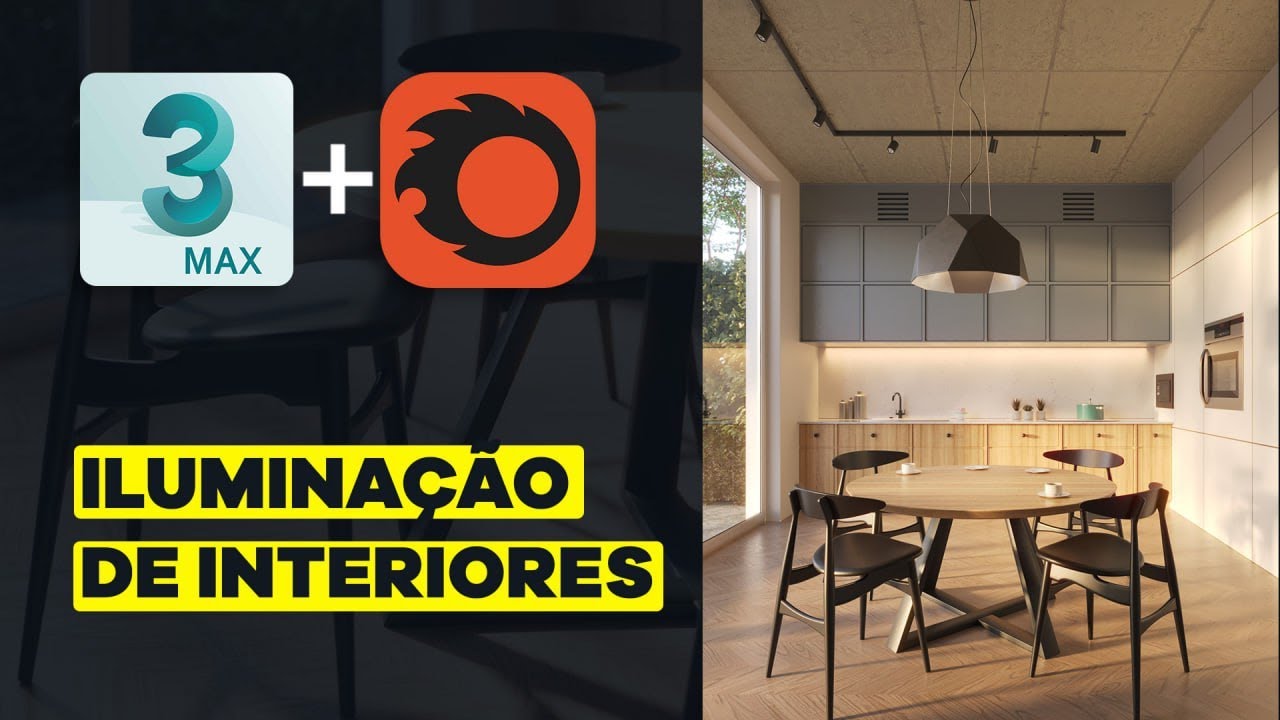 Iluminação realista para interiores  - 3dsMax e Corona Renderer | AO VIVO |