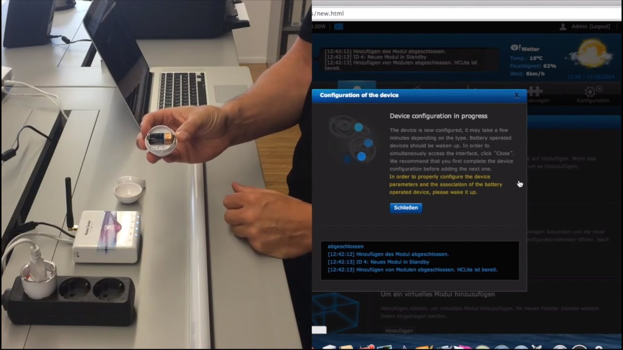 FIBARO Home Center Lite mit Zwischenstecker und Motion Sensor