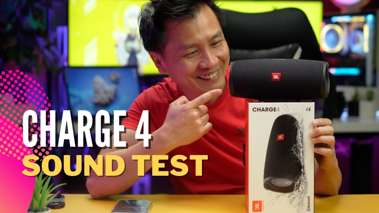 SOUND TEST JBL Charge 4 - Portable Bluetooth Speaker